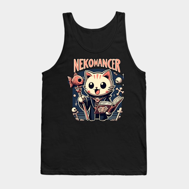 Kawaii Nekomancer Tank Top by TomFrontierArt